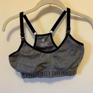 Kindred Bravely gray nursing spots bra size medium